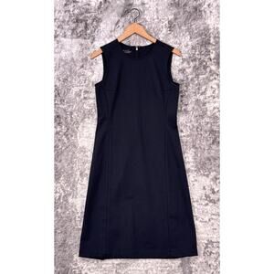 QOR Dress Small Womens Black Sleeveless A Line Knee Length
